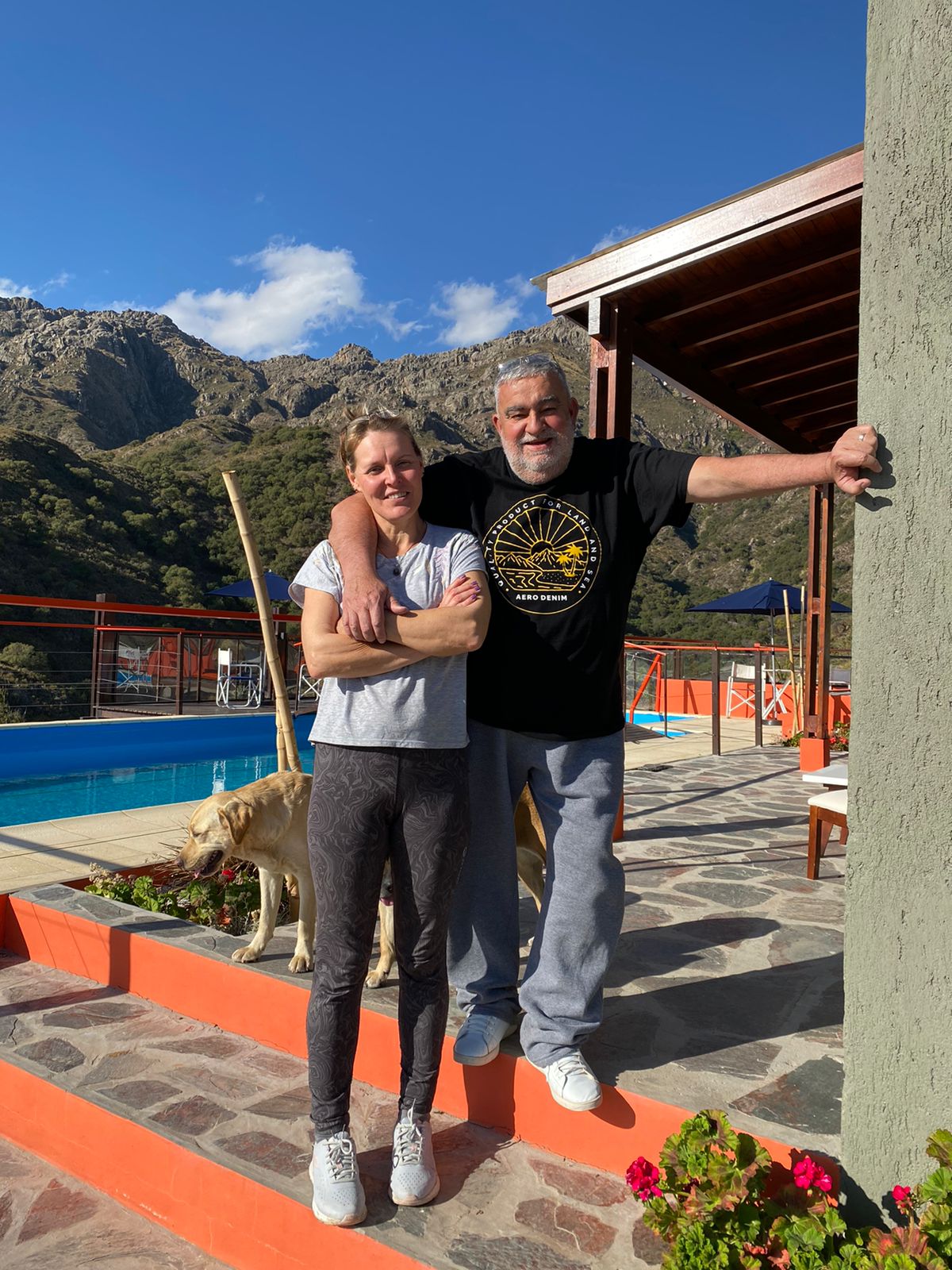 Nora y Horacio, anfitriones de Cielos del Dique