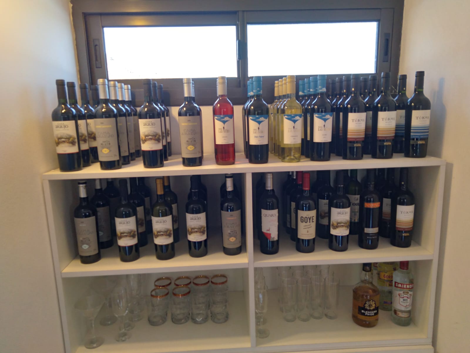 Selección de vinos en Lo de Nora